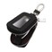 Yuoyar Universal Car Key Fob Cover - Premium Leather Case - Key Fob Holder for Auto Remote (Black)