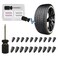 GradCap 20pcs Tyre Repair Kit, Tire Rubber Nails Tool, Self-Service Car Wheel Puncture Repair Screws with Screwdriver Set for Auto, Motorcycle, Bike, Truck, Tractor, Jeep, ATV (10S &amp; 10L)