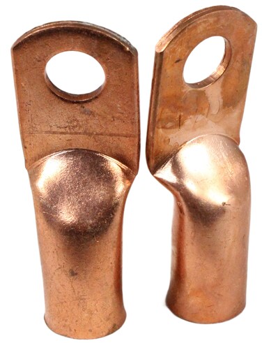 Shark Shark 12315 Cable Lugs, Cable Size 1/0-2/0, 0.5-Inch Stud, 2-Pack