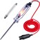 Heavy Duty Automotive Circuit Tester, Premium 6-24V Test Light with Extended Spring Test Leads &amp; Sharp Piercing Probe, Circuit Voltage Tester with Replacement Indicator Light for Car/Vehicles