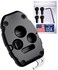 Key Fob Cover fits Honda - 2 Year Warranty Fob Replacement for Accord 2003-2012, Civic 2006-2013, CR-V 2005-2013, Pilot 2009-2015 Made in USA Key Shell Case with Bottle Opener (Black, 4 Button)