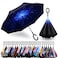 SIEPASA Spar. Saa Double Layer Inverted Umbrella with C-Shaped Handle, Anti-UV Waterproof Windproof Straight Umbrella for Car Rain Outdoor Use
