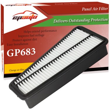 EPAuto GP683 (17801-0P010 / CA9683) Replacement for Toyota Rigid Panel V6 Engine Air Filter for 4Runner (2003-2009), FJ Cruiser (2007-2009), Tacoma (2005-2015), Tundra (2005-2011)