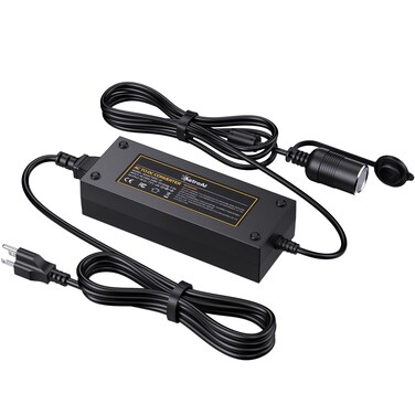 AstroAI AC to DC Converter 10A/120W/7.78FT/110V to12V Converter, Car Cigarette Lighter Adapter, AC/DC Power Supply Adapter Transformer for Inflator, Car Refrigerator, and Other Car Devices