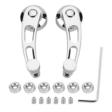 Qiilu Small Handle for Hexagonal Screw, 2PCS Car Auto Window Crank Handle Set Car Accessory for Older