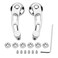 Qiilu Small Handle for Hexagonal Screw, 2PCS Car Auto Window Crank Handle Set Car Accessory for Older