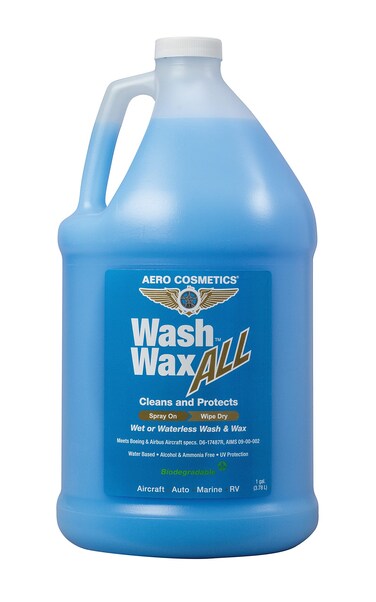 Wet or Waterless Car Wash Wax 128 Fl. oz, UV Protection. Cleans, Protects, and Shines. Aircraft Quality Just Spray On and Wipe Dry Anywhere, Anytime, Home, Office, School, Garage, Parking Lots.