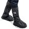 HEKEDES Waterproof Shoe Covers, Reusable &amp; Foldable Rain Boot Shoe Cover with Zipper, Non-Slip, Reflector, Men Women Rain Gear, Black