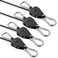 VIPARSPECTRA Retractable Heavy Duty Ratchet Tie Down Straps [4 Pack, 8ft, 75lbs/Pack], Rope Pulley System with Carabiner Hook for Hanging Plants/Grow Light/Tents Various Tie-Down Uses