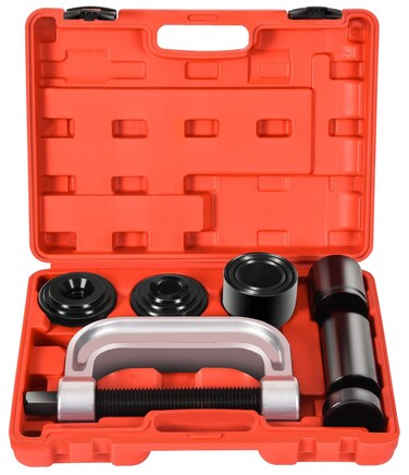 DHA Heavy Duty Ball Joint Press &amp; U Joint Removal Tool Kit with 4x4 Adapters for 2WD 4WD Car Light Truck, Upper and Lower Ball Joint Press Kit Remover Installer Service Set