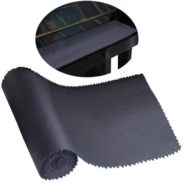 Mooson Piano Keyboard Anti-Dust Cover High Technology Fabric Key Cover Cloth Fit For Upright Piano, Electric Piano &amp; Grand piano (Dark blue) (Black)