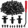Xislet 120Pcs Fender Liner Push-Type Retainer Clip Fastener Compatible with Hyundai Kia Models Replace 86595-2T500, 86590-28000, 86155-2H100 - Bumper Plastic Rivets Included Tool