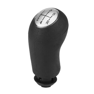 Qiilu Manual Shifter Knob, 5 Speed Gear Shift Knob Gear Shifting Stick Handle for Clio III Megane II Scenic II