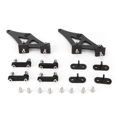 Spoiler Mounting Brackets, Qiilu Spoiler Legs Mount Brackets, 5" Universal Car CNC Aluminum Alloy Rear Wing Racing Tail Spoiler Legs Mount Brackets