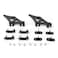 Spoiler Mounting Brackets, Qiilu Spoiler Legs Mount Brackets, 5" Universal Car CNC Aluminum Alloy Rear Wing Racing Tail Spoiler Legs Mount Brackets