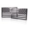 American Flag Magnet Decal, 2 Pack 6.1 x 3.7 Inch USA Flag Stickers with Patriotic Stars Reflective Stripes for Cars &amp; Trucks - Support US Military, Suitable for Many Festivals (Black)