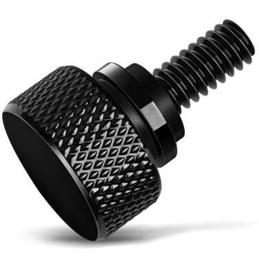 Amazicha Gloss Black 304 Stainless Steel Seat Bolt Screw Compatible with Harley Davidson 1996-2024