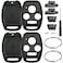 2 Pack Key Fob Shell Replacement for Honda Accord 2003-2012 / Civic EX 2006-2013 / Pilot 2009-2015 / CR-V 2005-2006 4 Button Car Keyless Entry Remote Control Key Fob Case Cover - NO Cutting Require