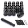 M12x1.5 Lug Nuts M12-1.50 Lug Nuts Black Spline Lug Nuts 12x1.5 1.38" Long Set of 20 Wheel Lug Nut 12mmx1.5 Lug Nuts Acorn Fit for Honda Accord CRV Civic