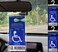 lofrcin 2 PCS Handicap Placard Holder for Auto, Ultra Transparent Handicapped Placard Holder, Handicap Parking Sign Holder With Large Hanger