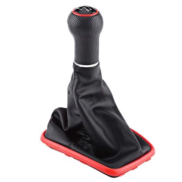 Qiilu 5 Speed Shift Boot Gear Shifter Knob Gaitor Boot Kit for MK4 1999-2004
