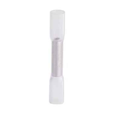 Heat Shrink Butt Connectors,100pcs 26-24AWG Waterproof Insulated Heat Shrink Butt Connectors Electrical Wire Crimp Terminals Kits of Marine Automotive Copper