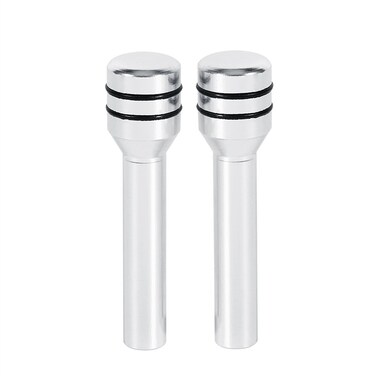 Automobile Door Lock knobs - Car Door Lock Knobs 2pcs Universal Car Truck Aluminum Interior Door Lock Knob Pins Cover(Silver)