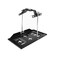 Battery Tray Holder, Car Battery Tray Universal Battery Tray Hold Down Kit Universal Metal Standard Battery HoldDown Tray Adjustable Hold Down Clamp Kit Compatible with Cars Boats