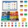 282 Pieces Car Fuses Assortment Kit - Blade Fuses Automotive - Standard &amp; Mini &amp; Low Profile Mini Size (2A/5A/7.5A/10A/15A/ 20A/30A/40AMP/ATC/ATO) Replacement Fuses for Marine, Auto, RV, Boat, Truck