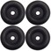 JQuad (4 Pack) 2.5" Trailer Ramp Door Bumper, Compatible with Truck Cargo Hatch - Round Rubber Bump Stops