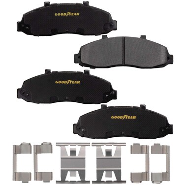 Goodyear Brakes GYD679   Truck &amp; SUV Carbon-Ceramic Front Brake Pads fits Ford F-150 03-97, F-250 07-00, Lobo 03-97; Lincoln Blackwood 2002