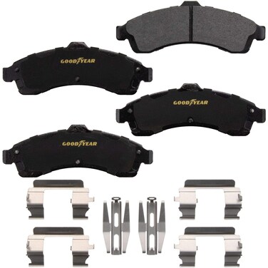 Goodyear Brakes GYD882   Carbon-Ceramic Front Brake Pads fit Buick Rainier 05-04; Chevrolet SSR 06-03, Trailblazer 05-02; GMC Envoy 05-02, Envoy XL 05-02 &amp; More - See Applications Below