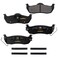 Goodyear Brakes GYD1041 Truck and SUV Carbon Ceramic Rear Disc Brake Pads Set Vehicle Replacement Part for Infiniti QX56, Commander, and More