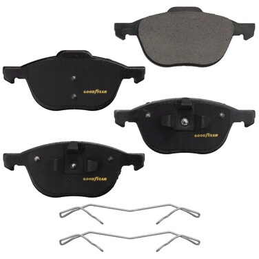 Goodyear Brakes GYD1044   Ceramic Front Brake Pads fit Fiat Strada 14-13; Ford C-Max 18-13, EcoSport 18-07, Escape 19-13, Focus 18-05; Mazda 3 13-10, 3 Sport 2012 &amp; More - See Applications Below