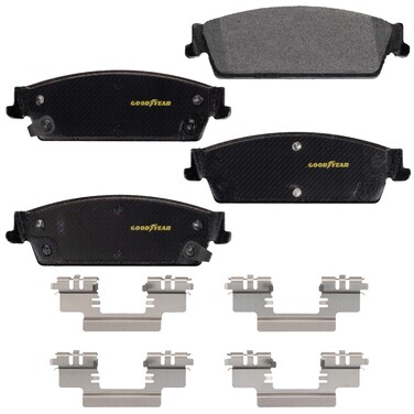 Goodyear Brakes GYD1194   Carbon-Ceramic Rear Brake Pads fit Cadillac Escalade 20-07, Escalade ESV 20-07, Escalade EXT 13-07; Chevrolet Avalanche 13-07, Cheyenne 19-07 &amp; More - See Applications Below