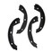 Goodyear Anti-Rust Coating Rear Parking Brake Shoe with Pins &amp; Levers For Jaguar &amp; More GYS826