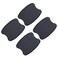 TANGSEN 4Pcs Universal 3D Carbon Fiber Texture Automotive Door Cup Handle Recess Paint Protector Cover Scratch Non-Marking Black TPU Personalize Pad Sticker (S)