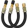 Mellbree 2pcs Valve Stem Extenders, 8.25 Inch Flexible Schrader Tire Valve Stem Extension Compatible for Harleys, RV, Stroller, Bicycles, Motorcycles and Portable Air Compressor