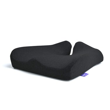 Cushion Lab Patented Pressure Relief Seat Cushion for Long Sitting Hours on Office &amp; Home Chair - Extra-Dense Memory Foam for Soft Support. Car Pad for Hip, Tailbone, Coccyx, Sciatica - Black