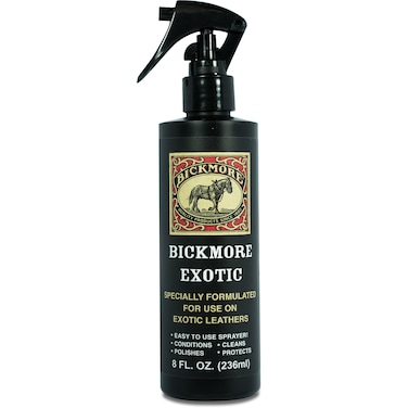 Bickmore Exotic 8oz - Specially Formulated Leather Spray Used to Clean Condition Polish and Protect Exotic Leathers &amp; Reptile Skins