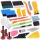 Pro Vinyl Wraps Applicator Tool Kit Window Tint Film Car Wrapping Tools Includes Felt Squeegees, Plastic Scraper, Wrap Knife and Blades, Magnetic Holders, Cleaning Cloth, Gloves and Finger Sleeve