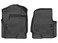 Husky Liners Weatherbeater Floor Mats   Fits 2017 - 2024 Ford F-250/F-350/F-450 SuperCrew Cab &amp; SuperCab with Factory Vinyl Flooring   Front Row, 2-pc Black - 13321