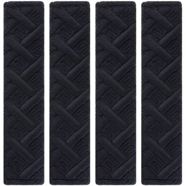 4 Pack Soft Car Seat Belt Cushion Seat Belt Cover Pad Seat Belt Pads Seat Belt Shoulder Black Seatbelt Cushion Comfortable Auto Seat Strap Cushion Compatible with All Cars and Backpack,10.6 Inch