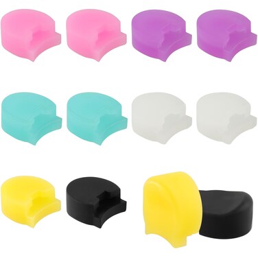 Clarinet Thumb Rest Cushion,12 Pcs Rubber Clarinet &amp; Oboe Thumb Protector for Woodwind Instrument(6 Colors)