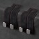 Amelity Car Hooks for Headrest, Car Seat Back Storage Hook for Headrest, Headrest Hooks for Purses and Bags, Car Hooks Leather (Black-2 Pack)