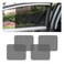 Car Side Window Sunshade, 4 PCS Static Cling Films Stickers Sun Shade UV Rays Privacy Protector, Reuseable Washable Sun Shade for Most Cars, Vhicles, SUV