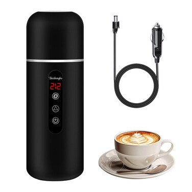 Electric Travel Kettle,12V/24V Car Coffee Warmer Kettle,Portable Hot Water Boiler,Small Hot Water Heater