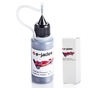 Graphite Powder 0.5OZ for Pinewood Car, Graphite Lubricant Lube Powder, Compatible with Derby Car Kits Wheels Axles, Lock Lubricant Door Hinge Lubricant