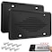 Intermerge License Plate Frames, 2 Pack, Universal US Car Black TPU Bracket Holder. Rust-Proof, Rattle-Proof, Weather-Proof with Drainage Holes Car Accessories