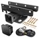 Nilight - JK-61A 2" inch Rear Bumper Tow Trailer Hitch Receiver Kit, Compatible for 2007-2018 Jeep Wrangler JK 4 Door &amp; 2 Unlimited, w/4-Pin Wiring Harness (Exclude JL Models)